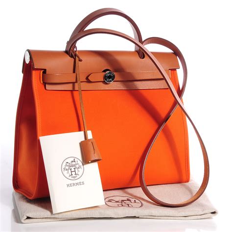 hermes herbag orange poppy|Hermes herb bag.